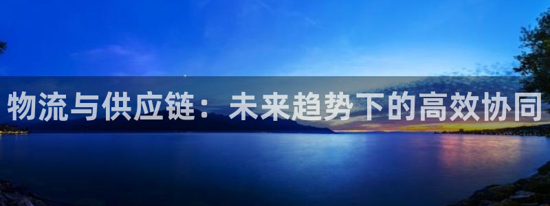 ,优游国际吧：物流与供应链：未来趋势