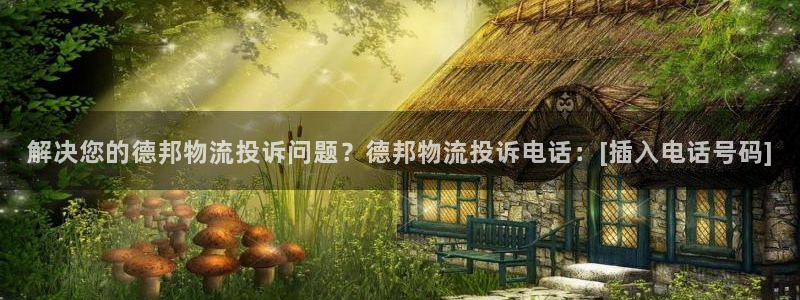 ,优游国际游戏链接：解决您的德邦物流